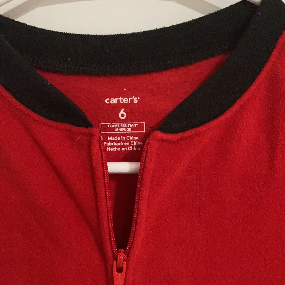 Carter’s Christmas Reindeer Fleece onesie - Picture 3 of 5